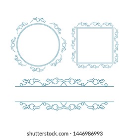 Frame Decorative Ornament Vector 02