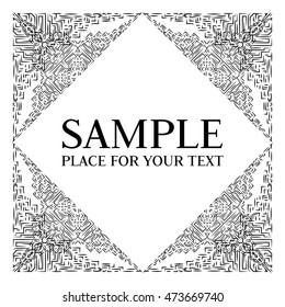frame. Decorative vector element