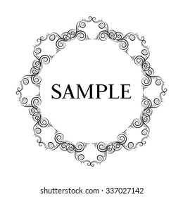 frame. Decorative vector elements
