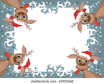 Frame with deers