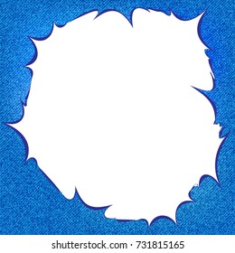 Frame of the denim style