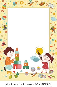 frame design: children creativity