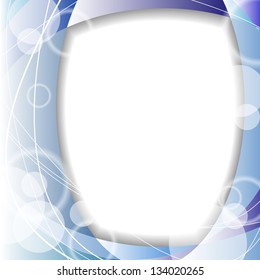 Frame design with circles. EPS10 format. Transparencies used in screen, overlay and multiply modes.