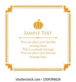 A frame design inspired by Halloween. template. greeting card.