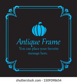 A frame design inspired by Halloween. template. greeting card.