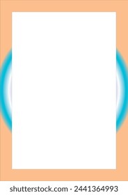 diseño de marco sobre fondo blanco