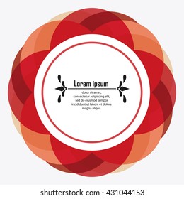 Frame design. Ornament icon. Flat illustration , vector graphic