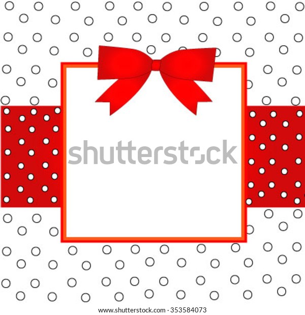 Frame Design Red White Polka Dot Royalty Free Stock Image