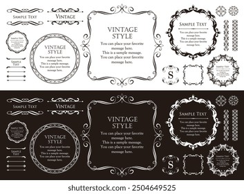 Frame design set inspired by Halloween