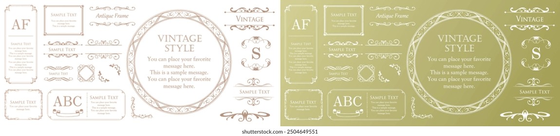 Frame design set inspired by Halloween