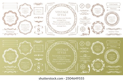 Frame design set inspired by Halloween