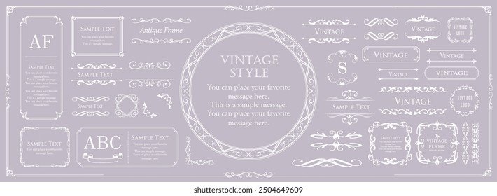 Frame design set inspired by Halloween