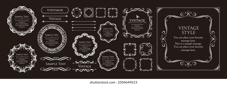 Frame design set inspired by Halloween