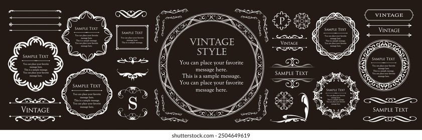 Frame design set inspired by Halloween