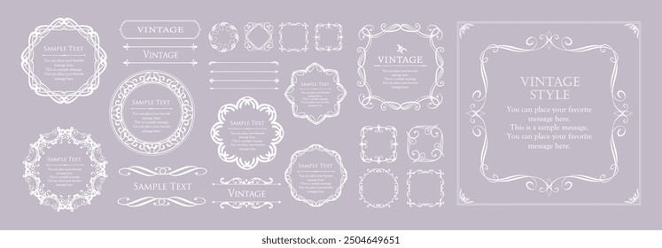 Frame design set inspired by Halloween