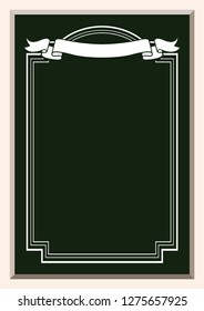 Frame design for signs.Background material.Collection of frame design.Blackboard frame.