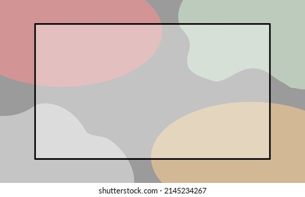frame with design space on gray background