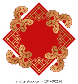 Frame design for Spring Festival.
Chinese decoration.