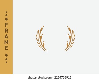 Frame design template minimalist many use for