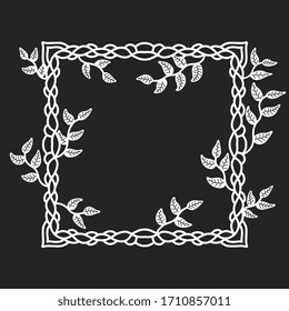 frame design for text template. vector illustration natural border