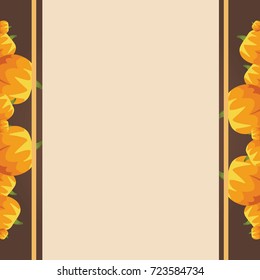 Frame design with thanksgiving theme
