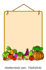 frame design vegetables