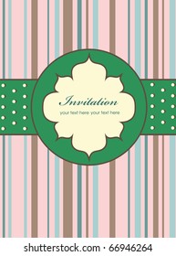 frame design for vintage greeting card. vector illustration