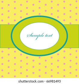 frame design for vintage greeting card. vector illustration