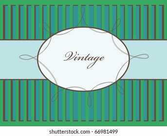 frame design for vintage greeting card. vector illustration