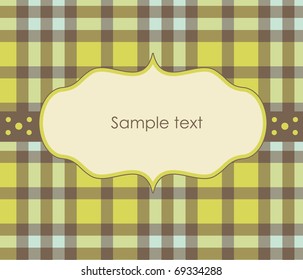 frame design for vintage greeting card. vector illustration