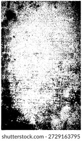 Enmarcar diferentes texturas negras afligidas. Texturas de Vector de superposición de tensión. Marco abstracto punteado. Textura de superposición afligida.