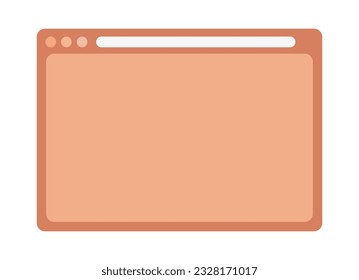 Frame display computer monitor vector illustration