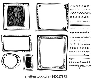 frame doodle cartoon sketch shape rough line scribble heart cartoon border and design component frame doodle cartoon sketch shape rough line scribble heart classic white vegetation star community blac