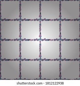 Frame doodle. Illustration in neutral, blue and white colors. Seamless pattern. Vector element template.