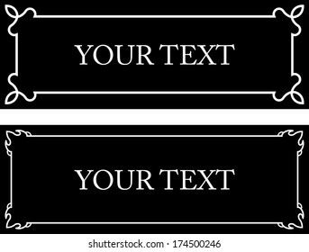 Frame doorplate vector