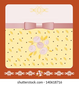 frame, dot, pattern, background, border, postcard
