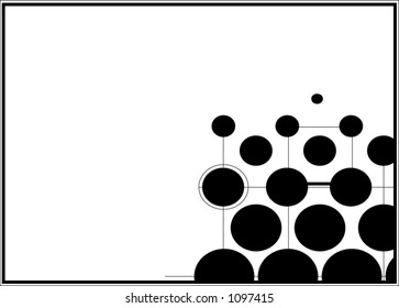 Frame with dots in one of the corners (corners are free to change)