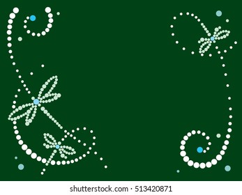 Frame with dragonflies