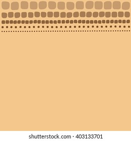 Frame drawings of rectangles on brown background