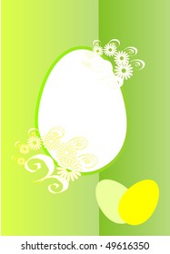 frame for Easter, green