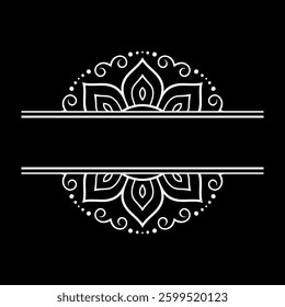 Frame in eastern tradition. Stylized with henna tattoos decorative pattern for decorating covers for book, notebook, casket, magazine, postcard and folder. Flower border in mehndi style.
