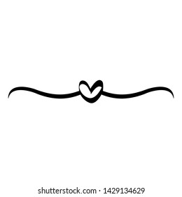 frame edge with heart decorative boho style