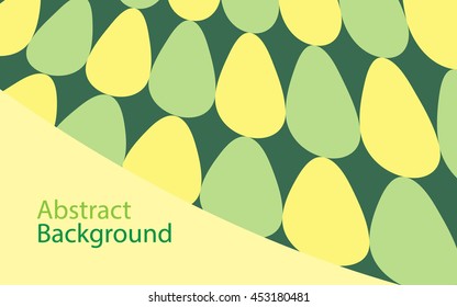 frame egg green color background abstract art vector 
