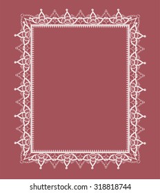 The frame of the elements in the form of abstract lace leaves