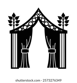 A frame with elements Vector Illustration