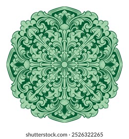 frame engraved floral vector element decoration