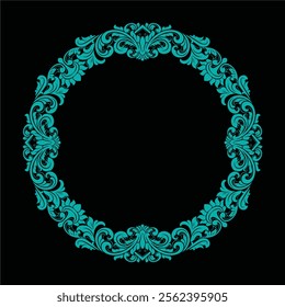 frame engraved floral vector element decoration