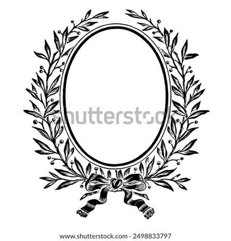 Аntique frame engraving. Antique  frame-Vintage frame scroll ornament engraving border floral retro pattern antique style acanthus foliage swirl decorative design element filigree