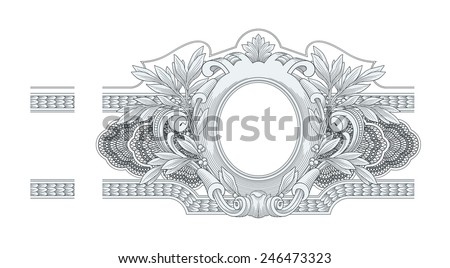 Frame Engraving vector
