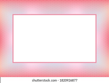 Marco para introducir texto en patrones abstractos y fondo de gradación